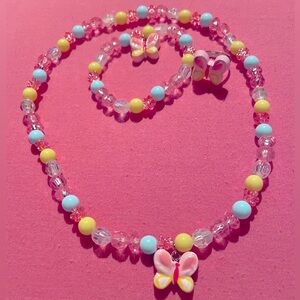 🦋🩷 Gift Set for a Young Girl 🩷🦋 Necklace, Bracelet, and Ring.